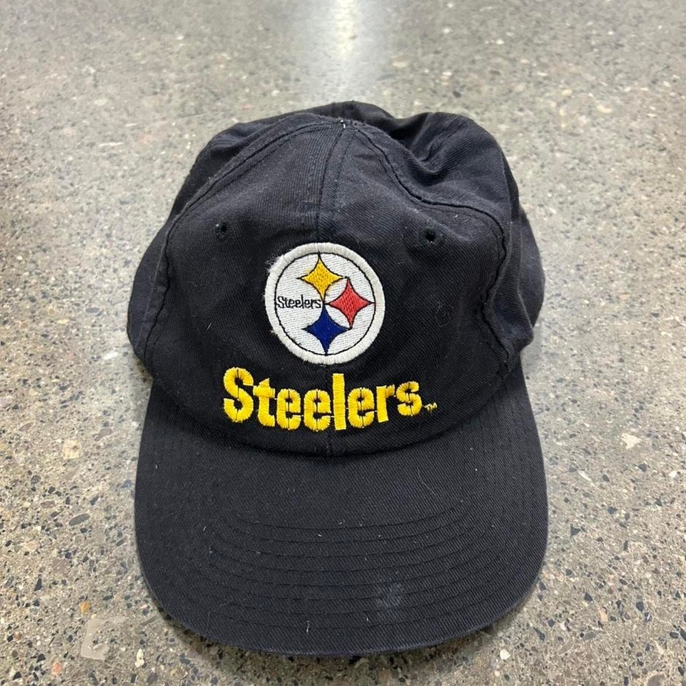 Vintage 80s Starter Pittsburgh Steelers NFL Snapback Hat Cap